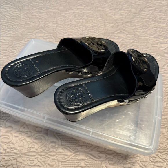 Black Slide Sandals - Picture 2 of 2